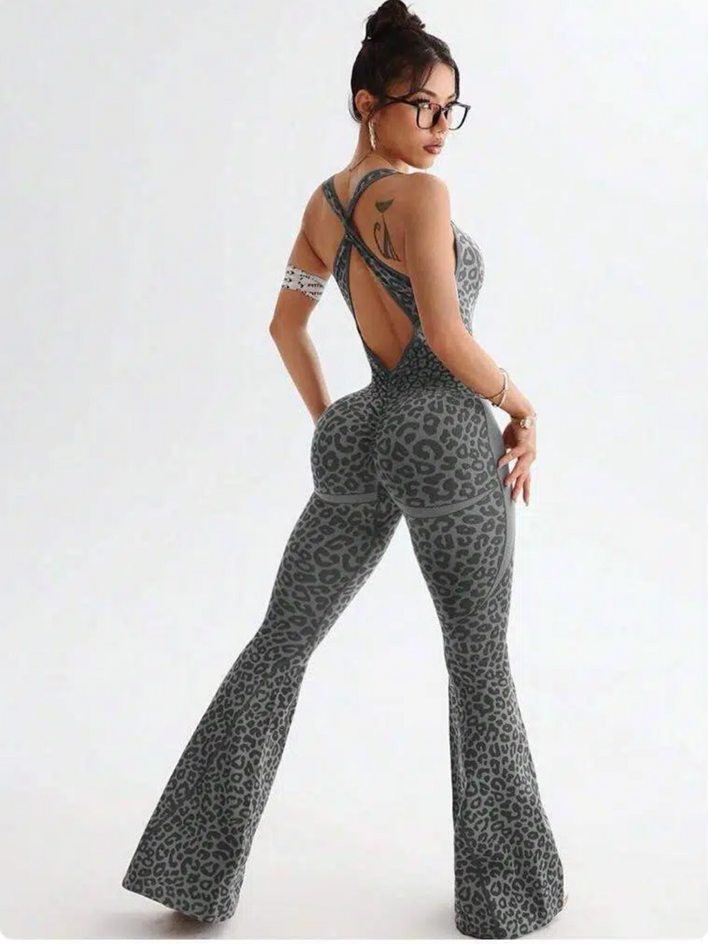 Jaguar Flared Workout Jumpsuit