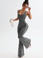 Jaguar Flared Workout Jumpsuit