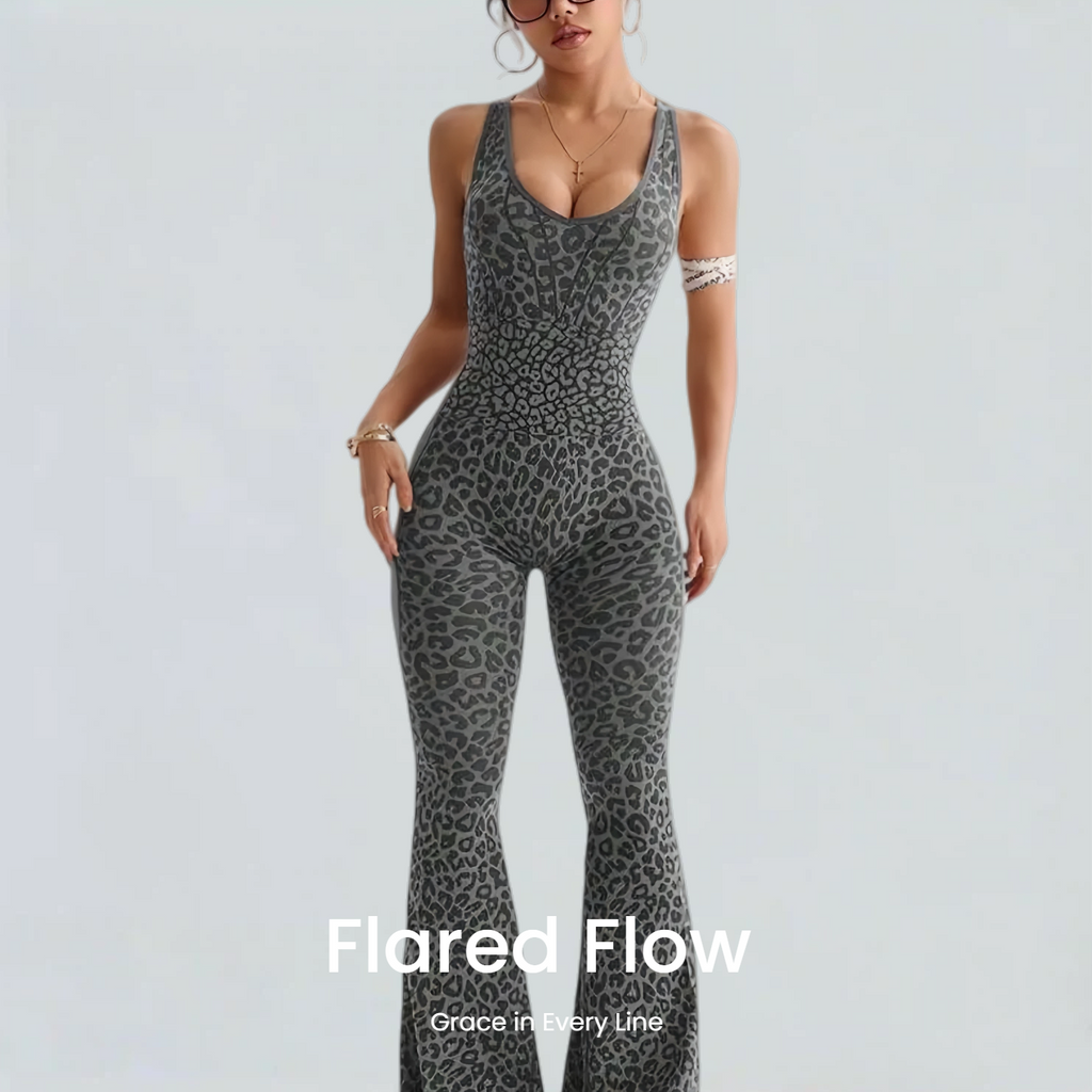 Jaguar Flared Workout Jumpsuit