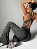 Jaguar Flared Workout Jumpsuit